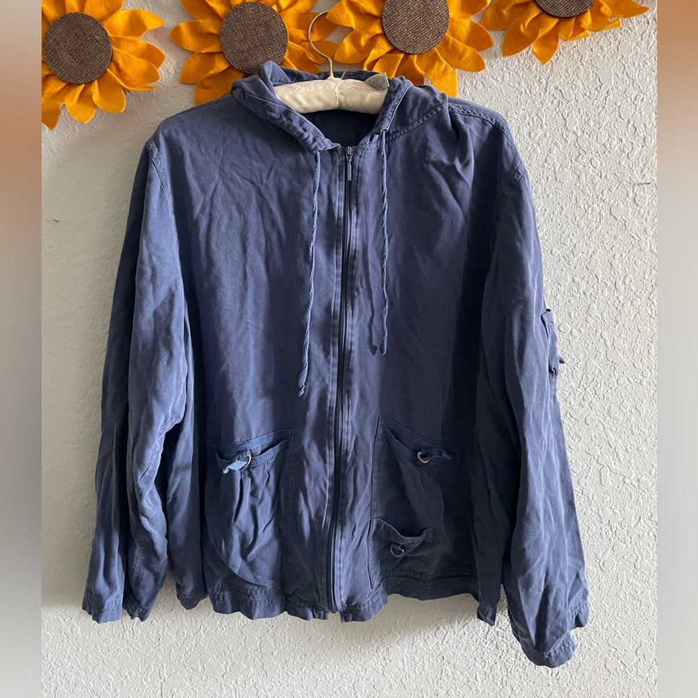 Chico’s - Blue Zipper Hoodie